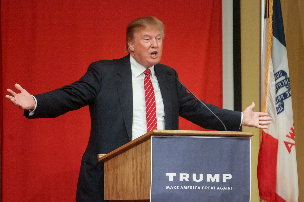 Trump speaks in Mason City